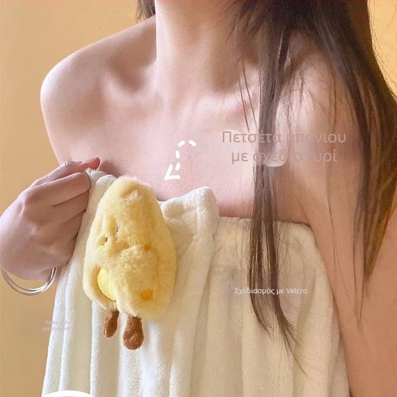 Γυναικεία καλοκαιρινή ρόμπα μπάνιου — απορροφητικό, γρήγορο στέγνωμα από φλίς κοραλλιού, πετσέτα για περιτύλιγμα, σετ τριών τεμαχίων