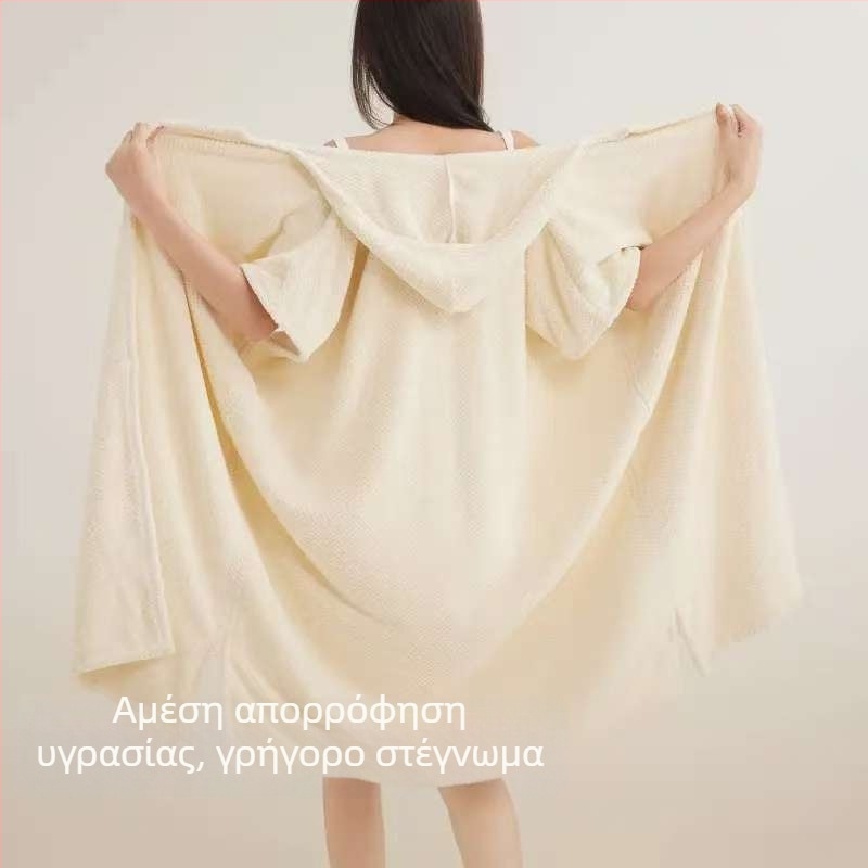 Γυναικεία ρόμπα μπάνιου, ύφασμα coral fleece, ανάμειξη σπάντεξ, 580 g