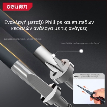 Deli μετρητής τάσης σε στυλό – Πολυλειτουργικός, Ψηφιακή οθόνη, Αισθητήρας υψηλής ακρίβειας, Για οικιακή χρήση