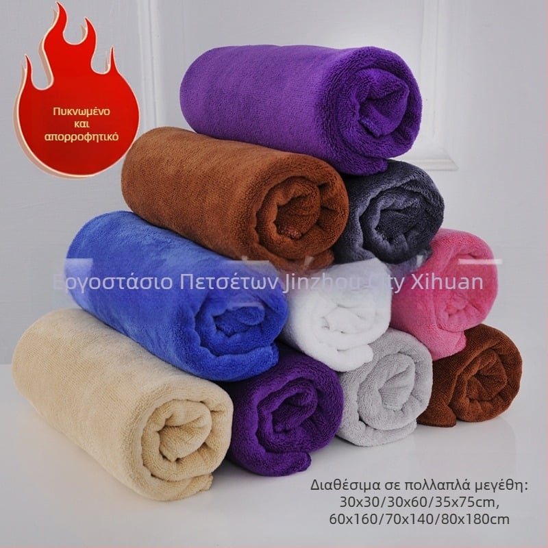 Μικροϊνική πετσέτα μαλλιών για στέγνωμα – εξαιρετικά απορροφητική, ελαφριά (<30 g), προσαρμοσμένη επεξεργασία, στυλ καπέλου μαλλιών