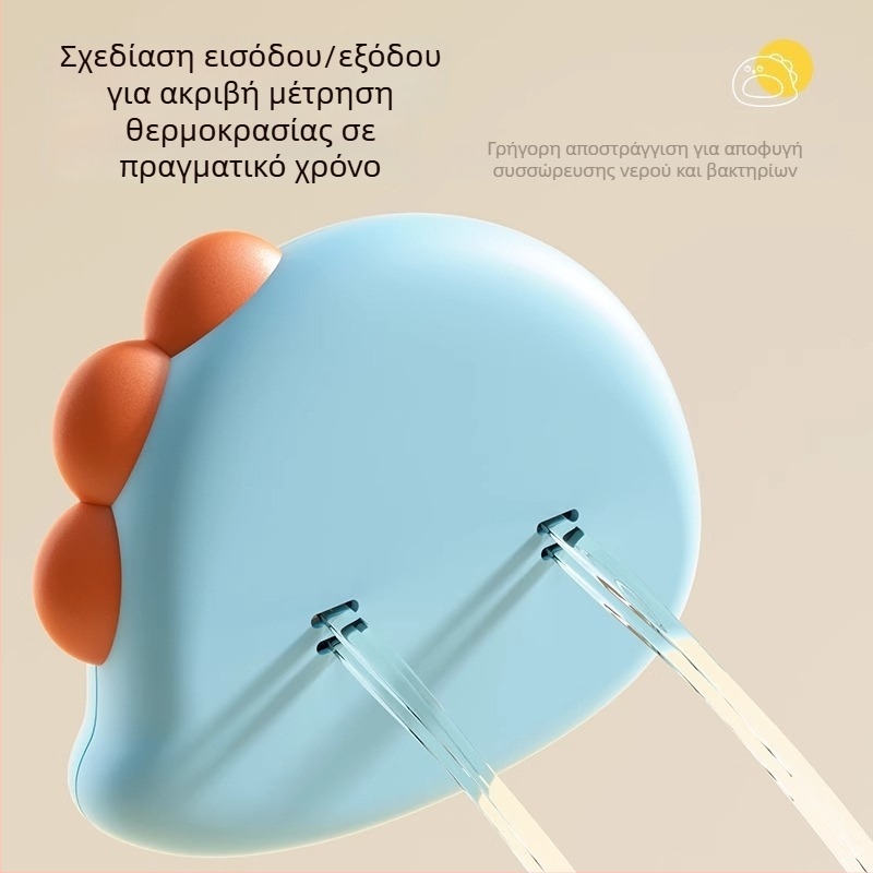 Θερμόμετρο ύδατος για μπάνιο μωρού — κατάλληλο για νεογνά, μάρκα Friendly, κωδικός Klwji, μετρά τη θερμοκρασία του νερού