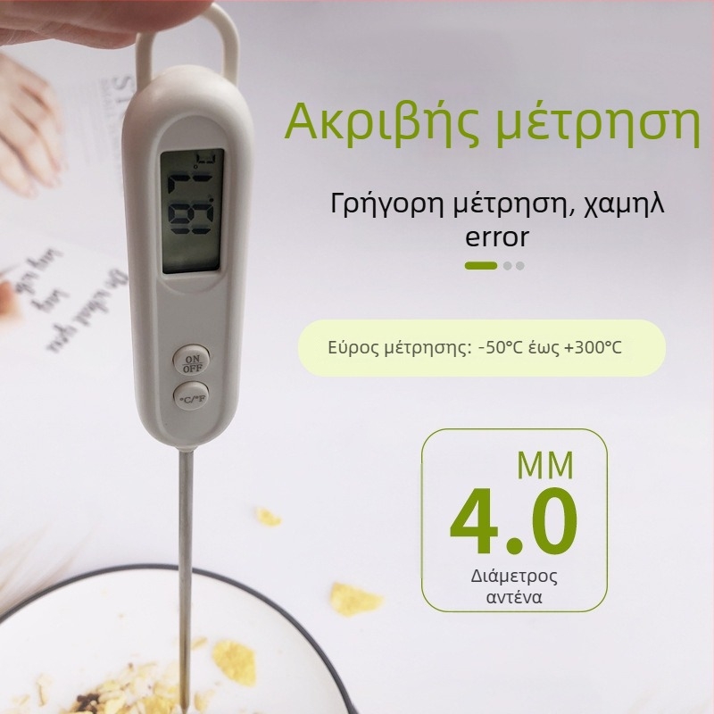 BBQ θερμόμετρο με ακίδα για νερό – γρήγορη ανάγνωση, ανάλυση 0.1°C, θερμόμετρο τροφίμων