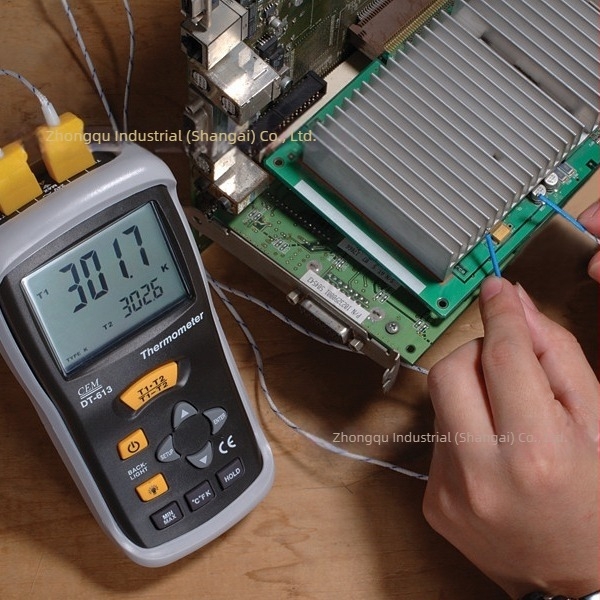 DT613 Υπέρυθρο μη-επαφικό βιομηχανικό θερμόμετρο Huashengchang, με θερμοκρασιακή εξισορρόπηση