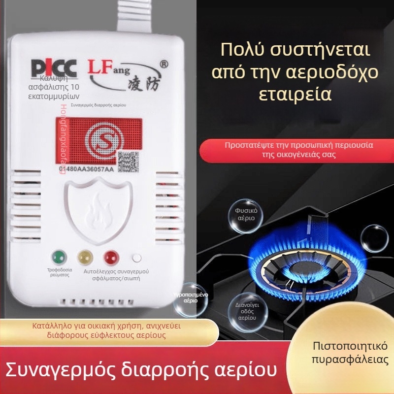 Φορητός ανιχνευτής συναγερμού αερίου για οικιακή χρήση, μοντέλο Gas alarm, μάρκα Jingshengcheng, κατάλληλος για εύφλεκτα αέρια, 3C πιστοποιητικό 2025081801002772