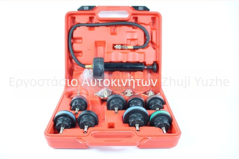 Σετ 28 τεμαχίων για ανίχνευση διαρροών δεξαμενής νερού αυτοκινήτου με μετρητή πίεσης – εργαλείο δοκιμών και επισκευής