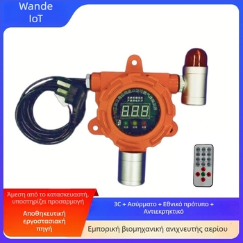 Εμπορικός συναγερμός αερίου WD501, 3C-πιστοποιημένος, ανιχνευτής μεθανίου/προπανίου, εύρος 0-10