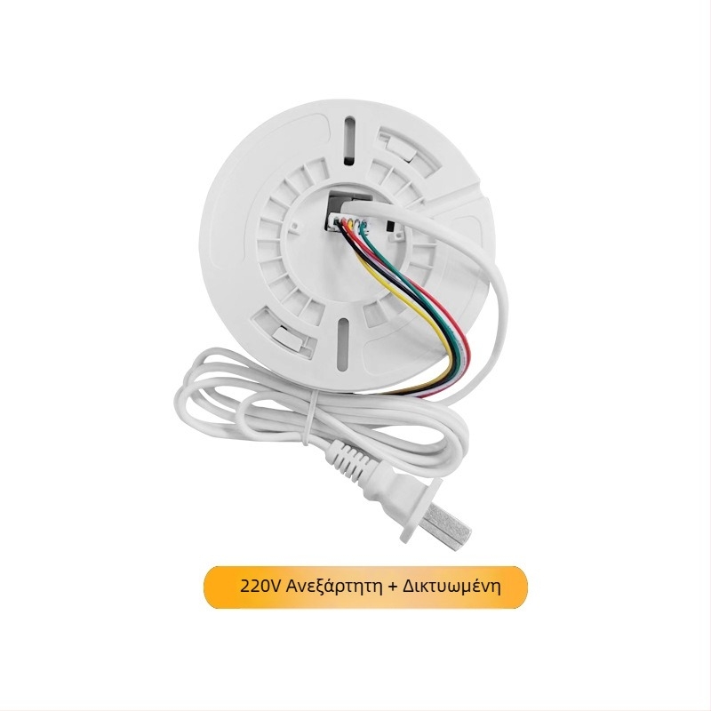 Ανιχνευτής διαρροής αερίου XL-202 για φυσικό αέριο και LPG, 360° ανίχνευση, οροφή τοποθέτηση, ενσύρματη σύνδεση, τροφοδοσία 12 VDC–220 VAC, ήχος και φως συναγερμού