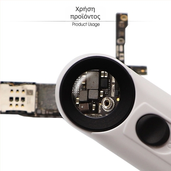 MG6B-1B Χειρός Μεγεθυντικός Φακός, 40× Μεγέθυνση, LED Φωτισμός, Διπλός Φακός, Για Αναγνώριση Αντίκες Κοσμήματα