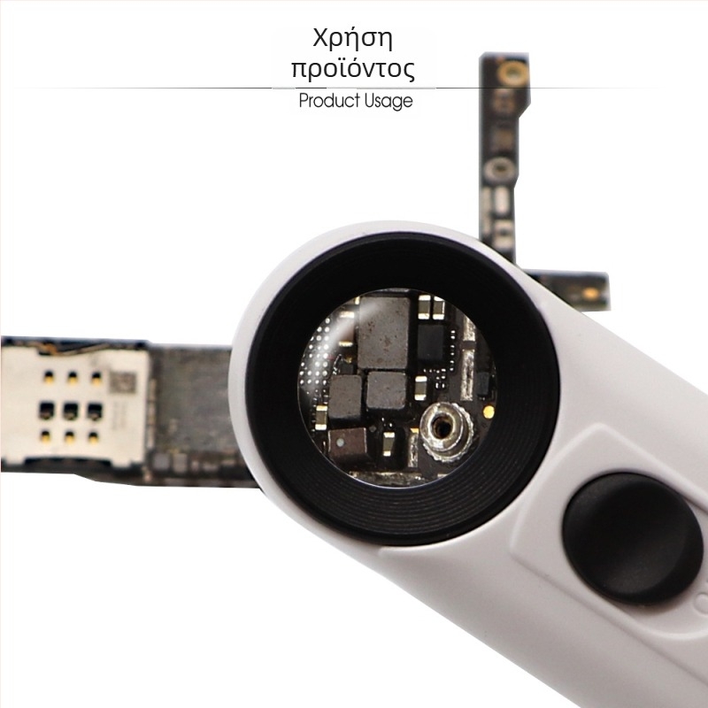 MG6B-1B Χειρός Μεγεθυντικός Φακός, 40× Μεγέθυνση, LED Φωτισμός, Διπλός Φακός, Για Αναγνώριση Αντίκες Κοσμήματα