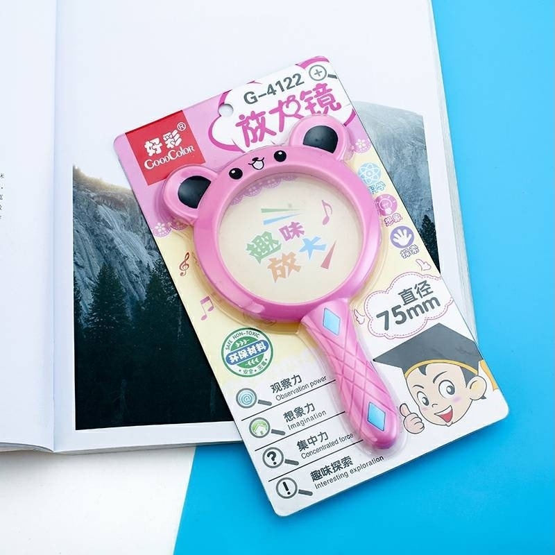 Φορητός μεγεθυντικός φακός, 5x μεγέθυνση, μοντέλο Carney Bear Magnifier, ακρυλική κατασκευή