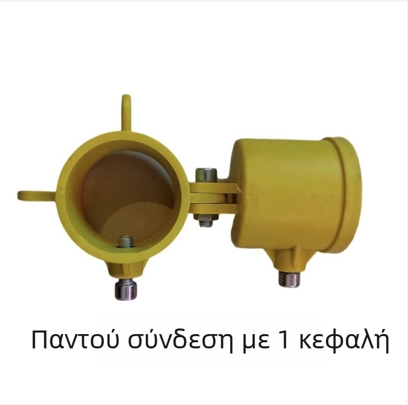 Morimao γωνιακό εξάρτημα σωλήνα PPR για κιγκλιδώματα σκάλας με πλαστική βάση