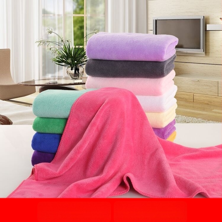 Μικροϊνών πετσέτα μαλλιών για στέγνωμα, τουρμπάν για σαλόνι, 80% υπερλεπτό νημα, 20% νάιλον, 32S ύφανση, βάρος 50–80 g