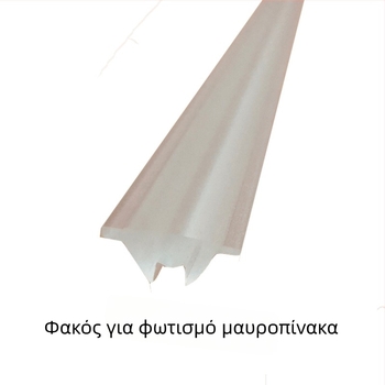 Ακρυλική οπτική φακός φωτισμού πίνακα τάξης, πολωμένος, διαφάνεια 90%, διαστάσεις 22.4×10.4 мм, γωνία δέσμης 90°, μοντέλο 21022501