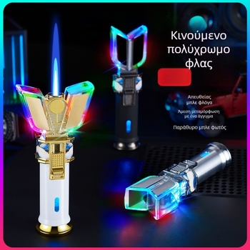 Μεταλλικός επαναχρησιμοποιούμενος αναπτήρας βουτανίου, ανθεκτικός στον άνεμο, με εκτύπωση λογότυπου και προσαρμογή