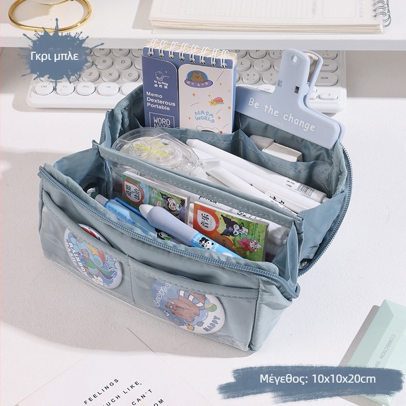 Quya θήκη μολυβιών από καμβά – Μεγάλη χωρητικότητα, Unisex, Κορεατικού στυλ