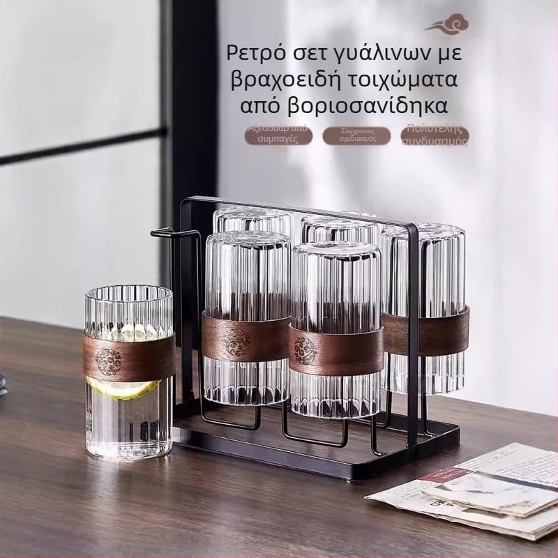 Κούπα καφέ από βοριοσιλικό γυαλί, μονής στρώσης, στρογγυλός σχεδιασμός, χωρίς λαβή, ανθεκτικό σε υψηλές θερμοκρασίες, προστασία από εγκαύματα