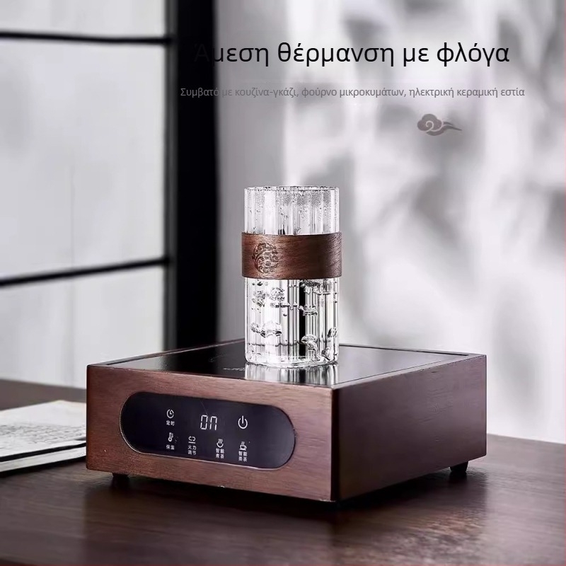 Κούπα καφέ από βοριοσιλικό γυαλί, μονής στρώσης, στρογγυλός σχεδιασμός, χωρίς λαβή, ανθεκτικό σε υψηλές θερμοκρασίες, προστασία από εγκαύματα