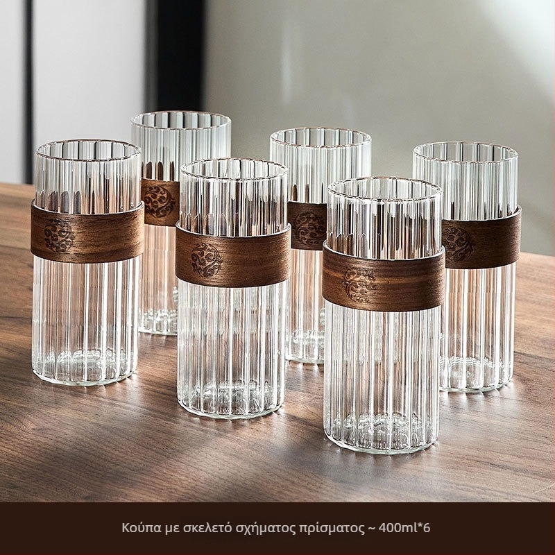 Κούπα καφέ από βοριοσιλικό γυαλί, μονής στρώσης, στρογγυλός σχεδιασμός, χωρίς λαβή, ανθεκτικό σε υψηλές θερμοκρασίες, προστασία από εγκαύματα