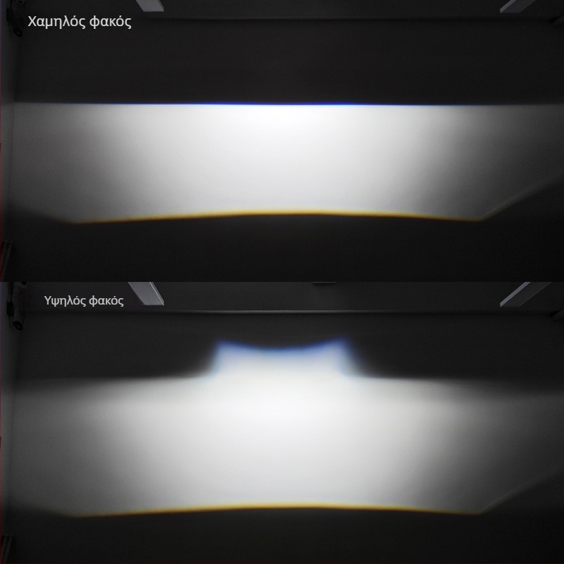 LED ματριξ φανάρι αυτοκινήτων και μοτοσικλετών με ενσωματωμένο μακρινό/κοντινό φωτισμό, IP67, 55W, 12V, 5000 lm, διφωτικός φακός