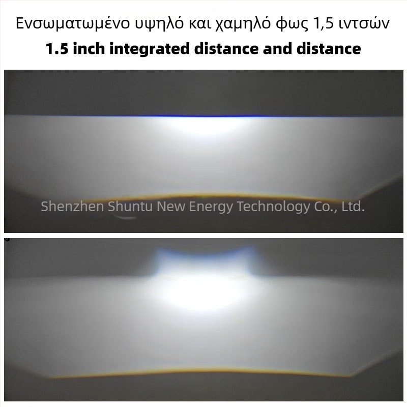 LED ματριξ φανάρι αυτοκινήτων και μοτοσικλετών με ενσωματωμένο μακρινό/κοντινό φωτισμό, IP67, 55W, 12V, 5000 lm, διφωτικός φακός