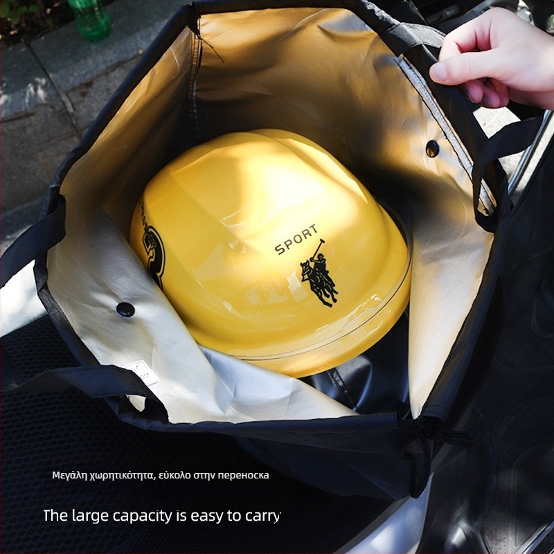 Riding Iron Τσάντα Κράνων – Υφασμάτινη με Κορδόνι, Αδιάβροχο Oxford, για Κράνη Μοτοσικλέτας, Αθλητικά και Σκι