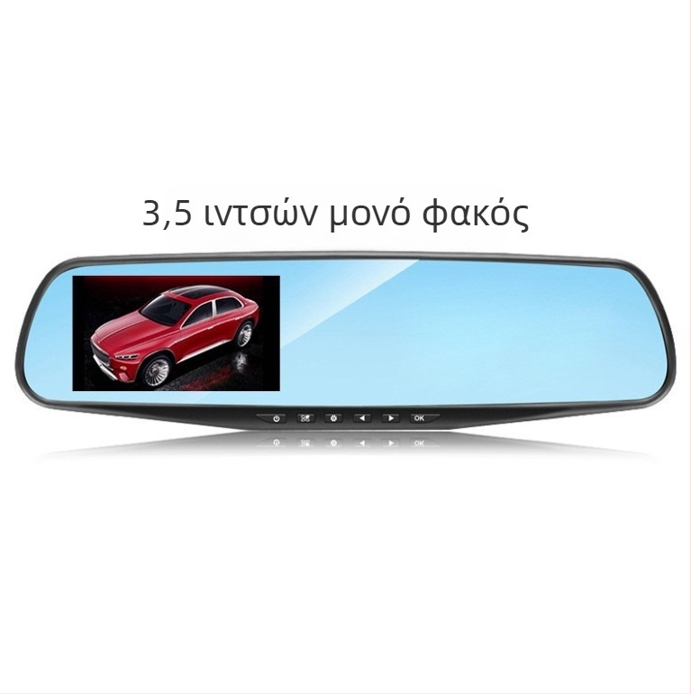 Κάμερα αυτοκινήτου με νυχτερινή όραση, εμπρός και πίσω διπλή καταγραφή, 1080P, 170° ευρυγώνιος, οθόνη αφής 3,5 ιντσών, WiFi