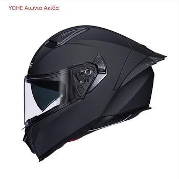 Κράνος μοτοσικλέτας πλήρους προσώπου Y80 με διπλό φακό, ABS, 3C πιστοποίηση