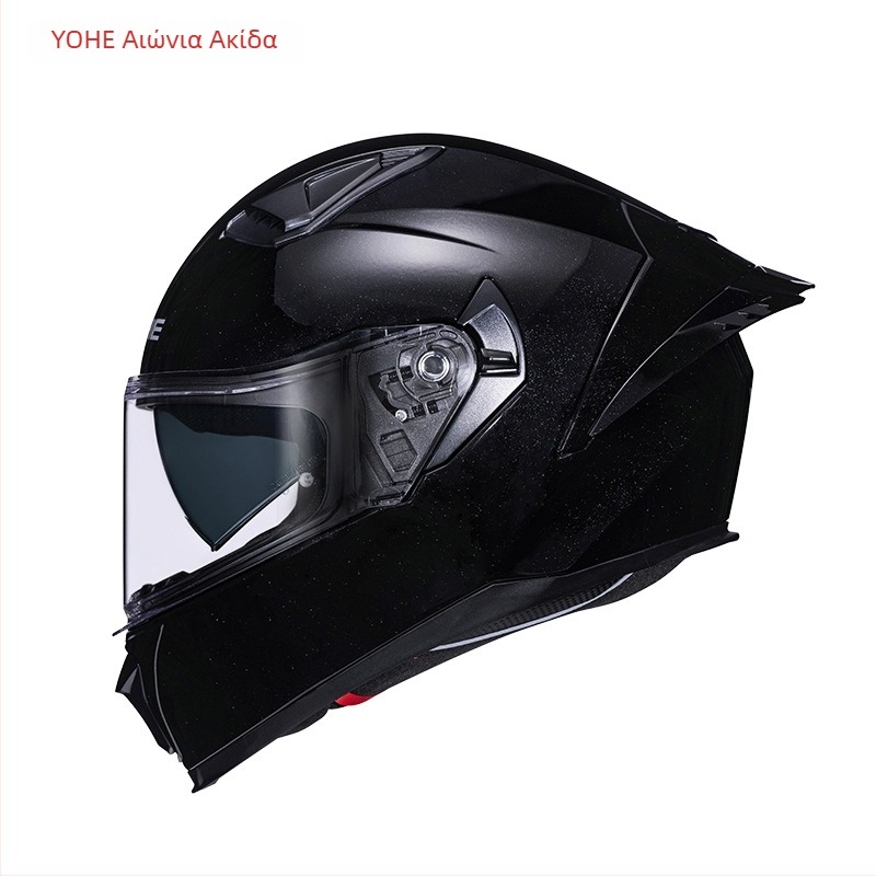 Κράνος μοτοσικλέτας πλήρους προσώπου Y80 με διπλό φακό, ABS, 3C πιστοποίηση