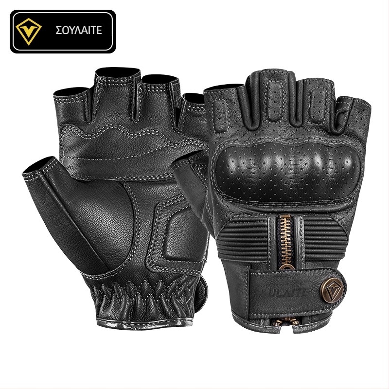 Speed Light Γάντια μοτοσικλέτας με μισό δάχτυλο – Ιπποτικό στυλ, EVA, αναπνεόμενα, προστασία