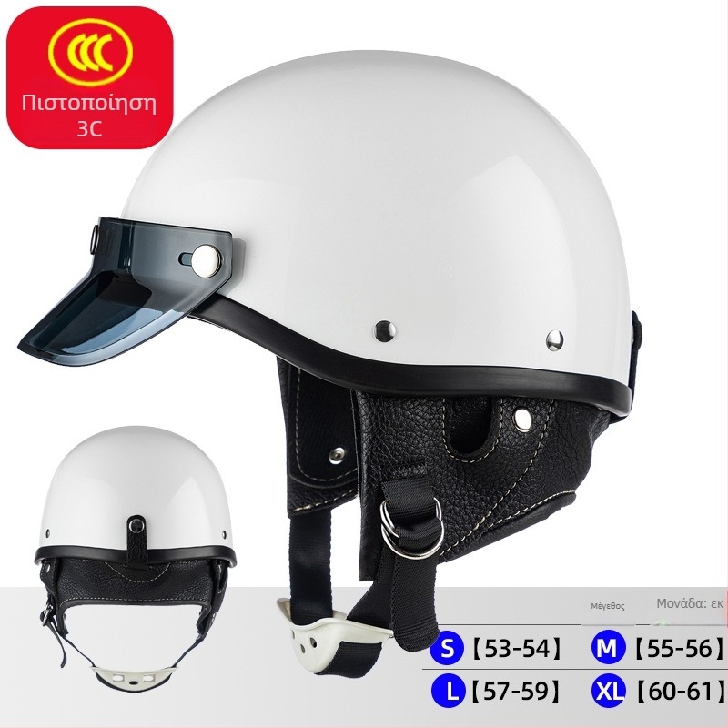 Μισό κράνος μοτοσικλέτας για ηλεκτρικά δίκυκλα | Υλικό ABS, 3C πιστοποίηση, Unisex, Για μετακίνηση στην πόλη