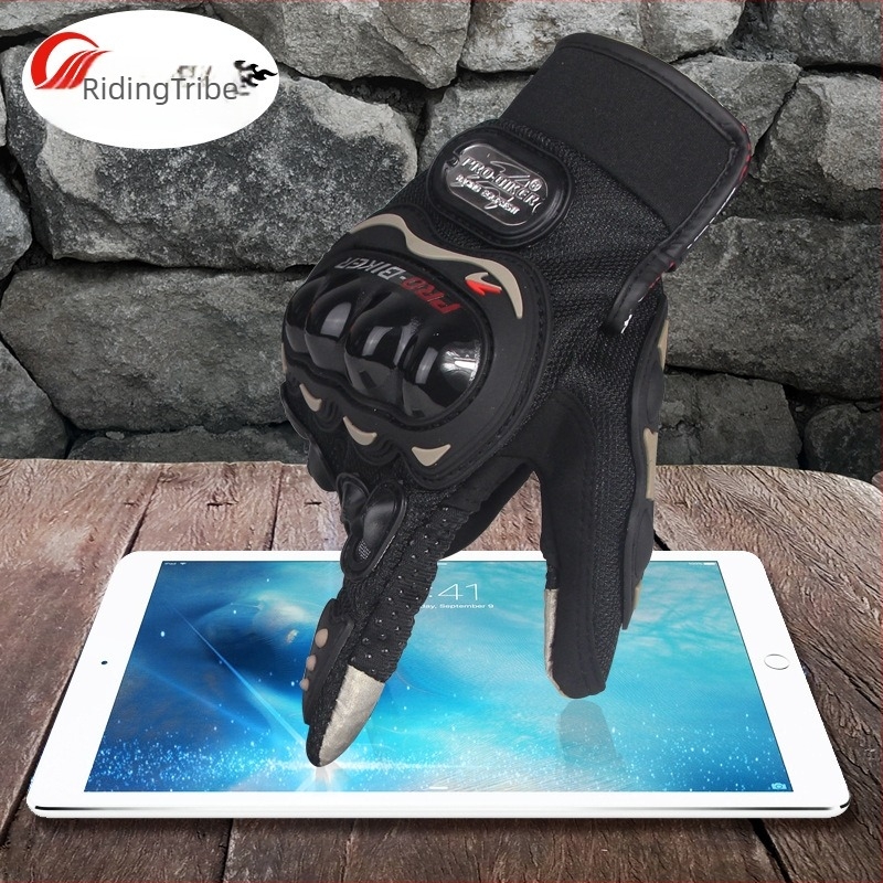 Riding Tribe γάντια αγώνων, Knight στυλ, συμβατά με οθόνη αφής, αναπνέοντα, μοντέλο 01C