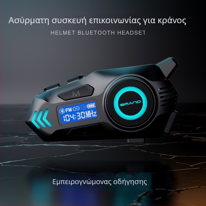 K09 Διασύνδεση σε πραγματικό χρόνο για κράνος Bluetooth, ακουστικό επικοινωνίας για μοτοσικλέτα με μακρύ χρόνο ζωής μπαταρίας