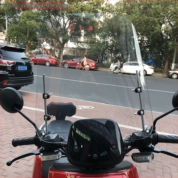 Παρμπρίζ μοτοσικλέτας - παγκόσμια εφαρμογή, υψηλής ποιότητας πλαστικό, διαφανές