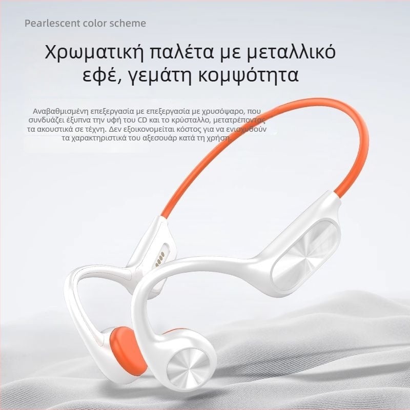 Ακουστικά αγωγής οστών, ενσωματωμένη μνήμη 32GB, Bluetooth 5.4, IPX8 αδιάβροχα, διάρκεια μπαταρίας πάνω από 8 ώρες