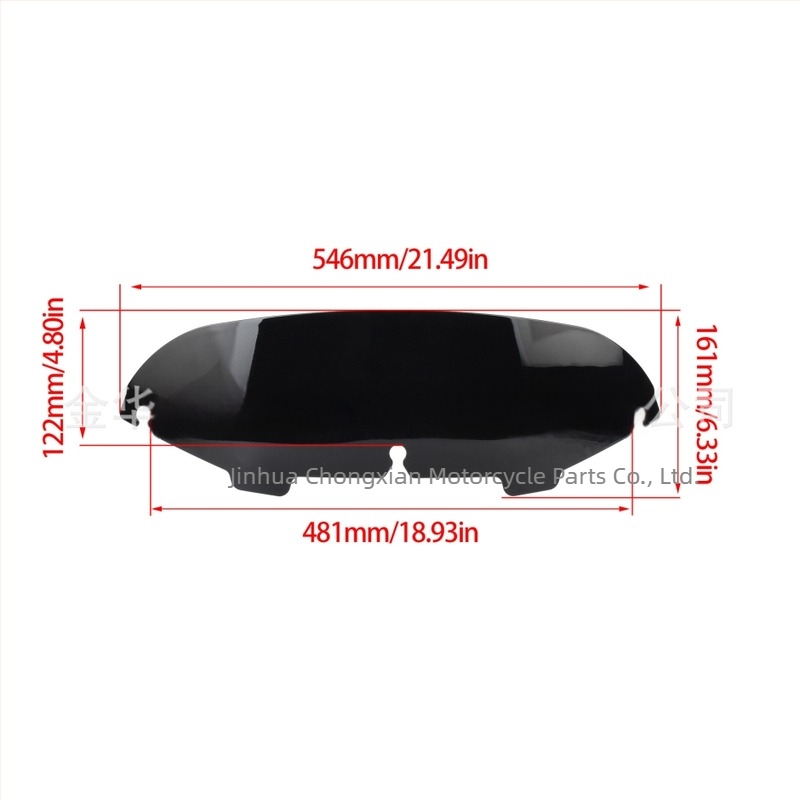 Παρμπρίζ μοτοσικλέτας Harley-Davidson 1996-2013, WD104, Premium ABS Plastic, High Definition, Powermotor