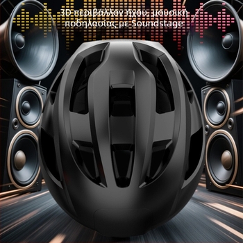 Ασύρματο κράνος Bluetooth για ποδηλάτες και οδηγούς μοτοσικλέτας – Bluetooth 5.4, εμβέλεια 10 μ, στερεο ήχος για δύο αυτιά, αδιάβροχο, διάρκεια μπαταρίας πάνω από 10 ώρες
