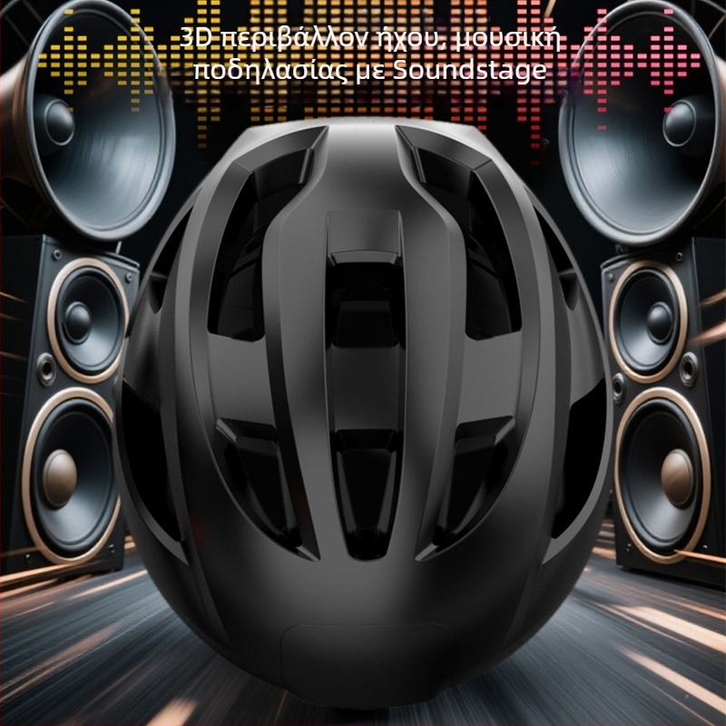 Ασύρματο κράνος Bluetooth για ποδηλάτες και οδηγούς μοτοσικλέτας – Bluetooth 5.4, εμβέλεια 10 μ, στερεο ήχος για δύο αυτιά, αδιάβροχο, διάρκεια μπαταρίας πάνω από 10 ώρες