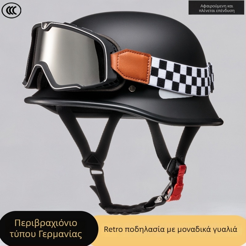 Vintage ABS κράνος μοτοσικλέτας, 3C πιστοποιημένο, ενήλικες, για μετακίνηση