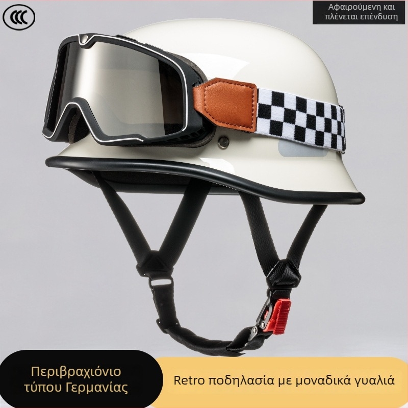 Vintage ABS κράνος μοτοσικλέτας, 3C πιστοποιημένο, ενήλικες, για μετακίνηση