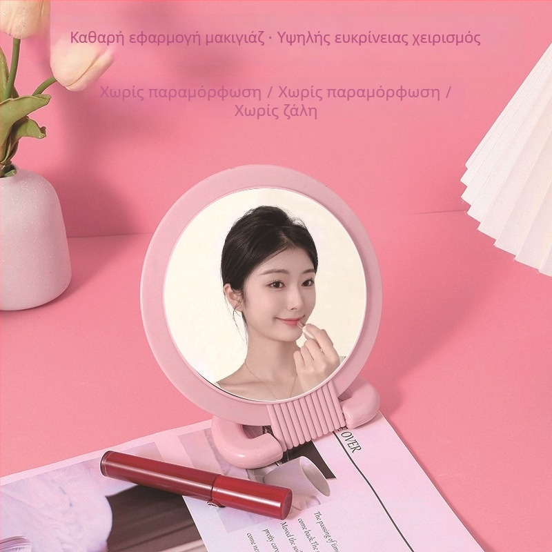 Επιτραπέζιος διπλής όψης καθρέπτης με μεγέθυνση, αναδιπλούμενος με κρεμαστό σχεδιασμό, αλουμινιακό φακό, πλαίσιο PU/PS/PVC