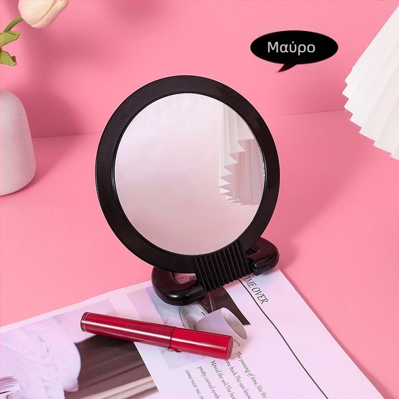 Επιτραπέζιος διπλής όψης καθρέπτης με μεγέθυνση, αναδιπλούμενος με κρεμαστό σχεδιασμό, αλουμινιακό φακό, πλαίσιο PU/PS/PVC