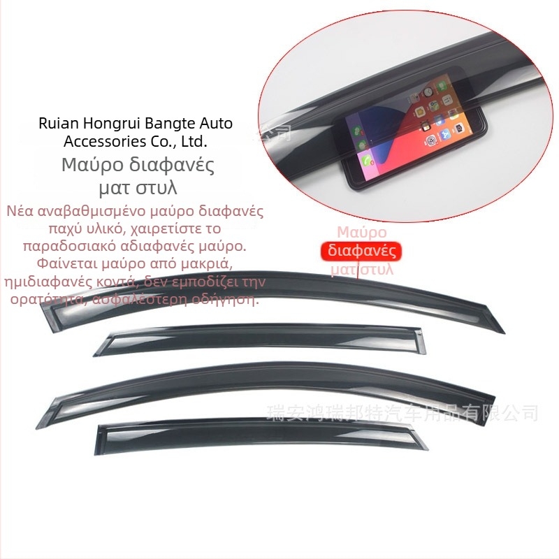 Hongruibonte ακρυλικό Rain Shield για Hongqi E-QM5 – εγκατάσταση με απευθείας επικόλληση, προσαρμοσμένη επεξεργασία, κατάλληλο για εξειδικευμένα οχήματα