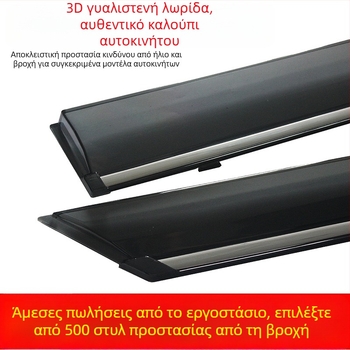 Προστασία βροχής για Mazda Haima S5 (2014–2016) - PS προστασία παραθύρων, σετ τεσσάρων τεμαχίων, εύκολη εγκατάσταση, προσαρμοστικό