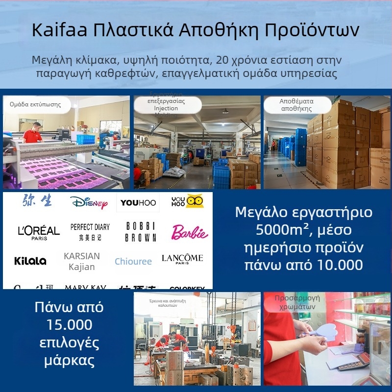 Καλλυντικός καθρέφτης με διπλή όψη και αναδιπλούμενος — φορητός ABS περίβλημα, αλουμινένια επιφάνεια καθρέφτη, εκτύπωση λογοτύπου, δυνατότητα προσαρμογής