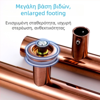 Λαβή πόρτας από ανοξείδωτο ατσάλι για γυάλινη πόρτα μπάνιου, συρόμενη, χωρίς πλαίσιο, με παχύτερο προφίλ, μοντέλο 538