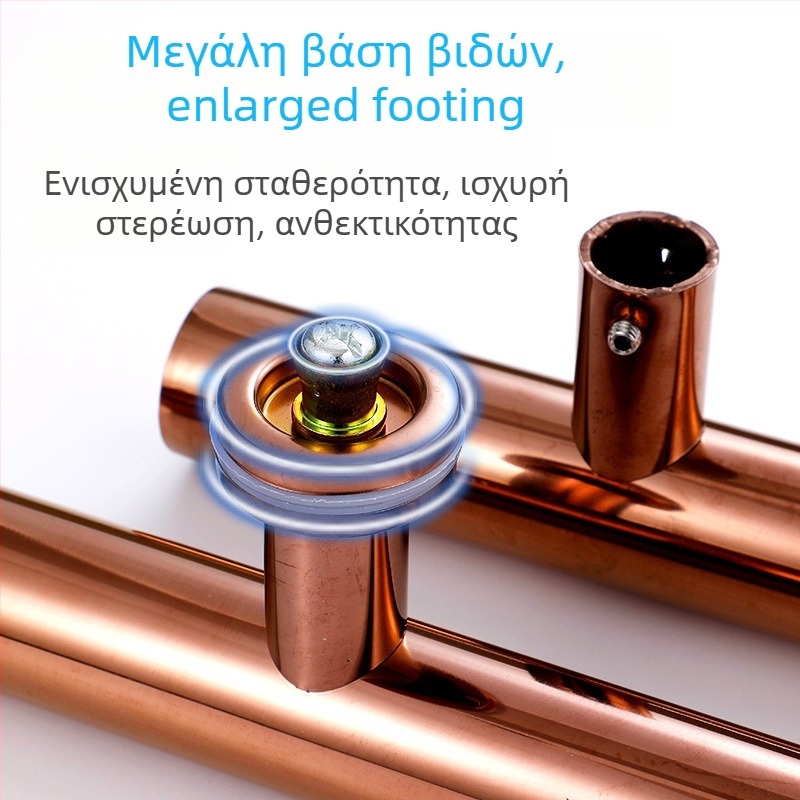 Λαβή πόρτας από ανοξείδωτο ατσάλι για γυάλινη πόρτα μπάνιου, συρόμενη, χωρίς πλαίσιο, με παχύτερο προφίλ, μοντέλο 538