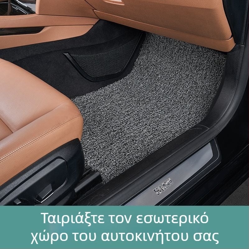 Καουτσούκ πατάκι δαπέδου τύπου χαλιού για αυτοκίνητο πέντε θέσεων; ανθεκτικό στη φθορά; αδιάβροχο.