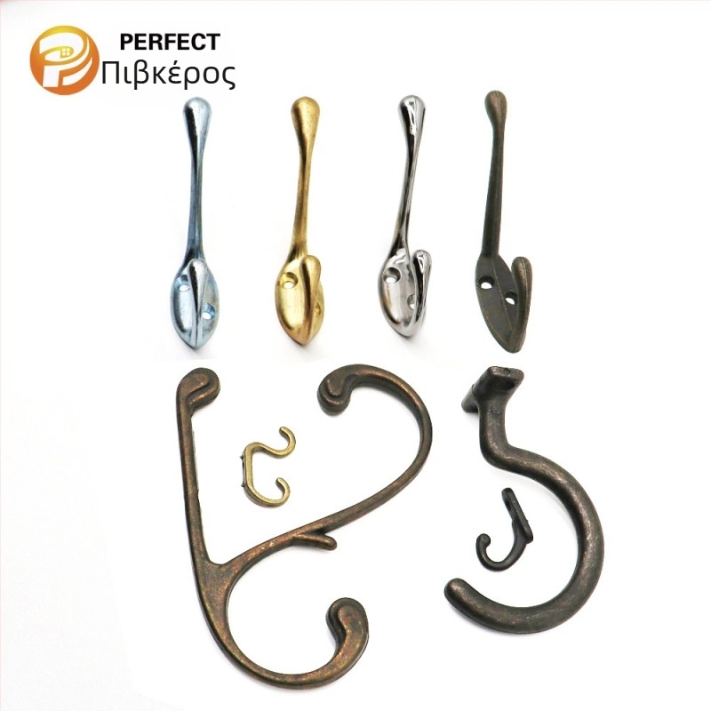 Κρεμάστρα παλτών από κράμα ψευδαργύρου, επιχρωμιωμένο φινίρισμα, για έπιπλα, μοντέλο Pfk2006, Pivk hardware