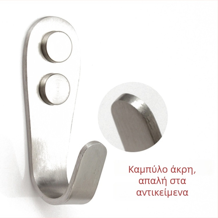 Μονή κρεμάστρα από ανοξείδωτο χάλυβα, μαύρη – σταθερή κρεμάστρα ρούχων για οικία, ξενοδοχείο, κουζίνα και μπάνιο