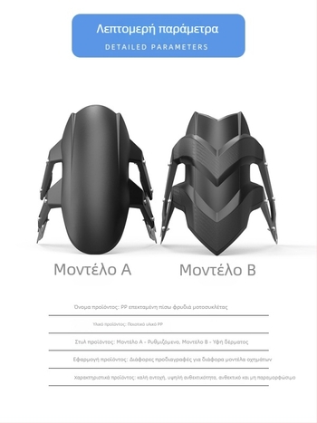 Οπίσθιο φέρινγκ μοτοσικλέτας NK150 — πλαστικό, μοντέλο Dnb, κωδικός προϊόντος 630723036502